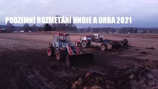 PODZIMNÍ ROZMETÁNÍ A ORBA 2021//ŠKODA LIAZ 180//ŠKODA LIAZ 180N// ZETOR 8145//6911//7245//3X RUR 5