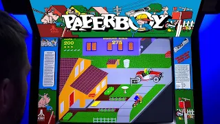 Paperboy Arcade Cabinet MAME Gameplay w/ Hypermarquee