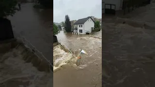 Watersnoodramp Valkenburg. Verwoesting