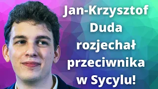 Jan-Krzysztof Duda rozjechał przeciwnika w Sycylu! | Drużynowe Mistrzostwa Europy - runda I