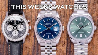 This Weeks Watches - Rolex Datejust 36, Omega Aqua Terra, Vintage Breitling Navitimer & More [EP159]