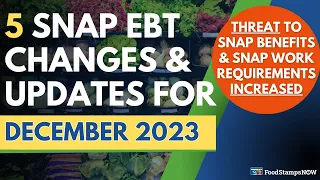 Dec 2023 Food Stamps Update: Potential SNAP Benefit CUTS & Battle over the Farm Bill