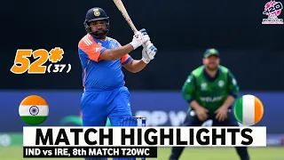 India vs Ireland 8th t20 World Cup Match Highlight | ICC World Cup 2024 | IND vs IRE Highlights 2024