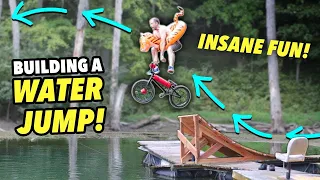 I Built a Lake Jump To Learn Backflips On!