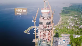 Liebherr - tower cranes build the highest building in Europe