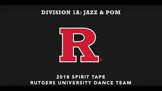 Rutgers University Dance Team Spirit Tape 2018