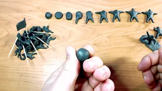 Как слепить человечка из пластилина (Мастер-Класс) - How to Make Plasticine People Step by Step