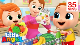 Fruits and Veggies Make Us Healthy | More Little Angel Kids Songs & Nursery Rhymes