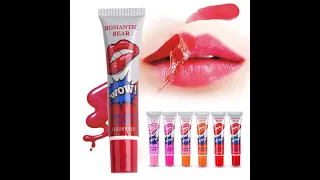 Amazing 6 Colors Peel Off Liquid Lipstick Waterproof Long Lasting Lip Gloss Mask Moisturizer Makeup