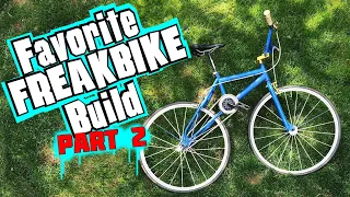 Putting big wheels on a tiny kids bike Freakbike build part 2! - Fiets of Strength Ep. 2B