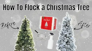 How To Flock any Christmas Tree / DIY Flocking Xmas Trees Tutorial