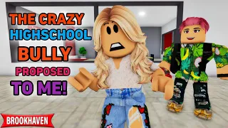 THE CRAZY HIGHSCHOOL BULLY PROPOSED TO ME!|| Roblox Brookhaven 🏡RP || CoxoSparkle2