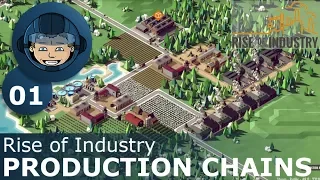 PRODUCTION CHAINS - Rise of Industry: Ep. #1 - Gameplay & Walkthrough