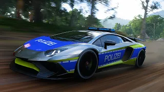 CURSE ILEGALE cu LAMBORGHINI de POLITIE in FORZA HORIZON 5!