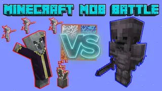 Evoker vs Wither Skeleton (Netherite Gear) - Minecraft Mob Battle