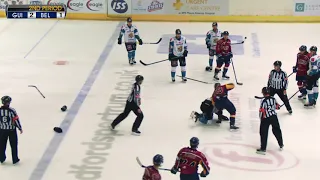 Evan Ritt vs Dustin Johner EIHL fight 21-10-18