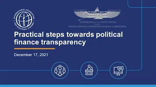 Practical steps towards political finance transparency - IFES event during the UNCAC COSP