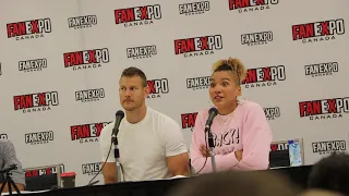 Tom Hopper and Emmy Raver-Lampman on co-star Elliot Page I Fan Expo