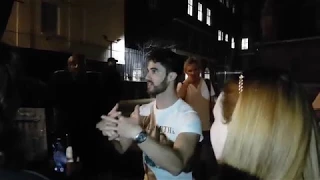 Darren Criss talking to his fans after the show (London, April 20th 2018)