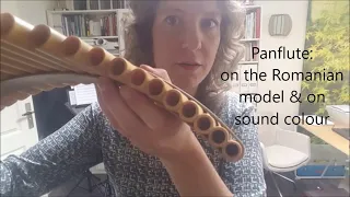 Panflute: on the Romanian model and on sound colour