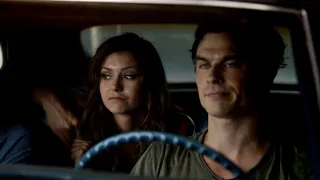 TVD 5x3 - Damon, Elena and Katherine on their way to the bar of their dream | Delena Scenes HD