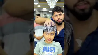 😎 Amazing boys hair transformation #trending #shorts #haircut #haircolor #hairtransformation