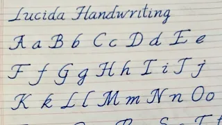 Lucida Handwriting A to Z small and capital letters| cursive writing||goodhandwriting