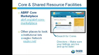 Shared Resources 101  Finding, Accessing, Securing Support, and More