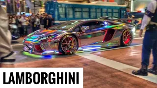 Dazzling Lamborghini in Japan | Crazy Lighting Modification | Farhan Aventador