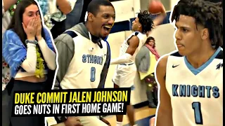 Duke Commit Jalen Johnson Goes NUTS In FIRST Home Game Of The Season!! Future Lottery Pick!