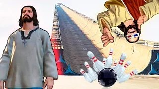 GTA 5 Mods : Jesus ИГРАЕТ в БОУЛИНГ