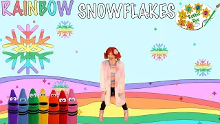 Rainbow Snowflakes By Rebbie Rye