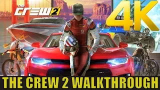[4K 2160P PS4 PRO] THE CREW 2 Walkthrough Part 1 | PS4 PRO 4K 2160P The Crew 2 Gameplay