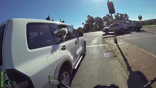 angry dog VS bikers - When dog ATTACK (or just Want to say hi)