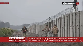 Залізобетонний паркан та колючий дріт: на кордоні Волині та білорусі будують стіну