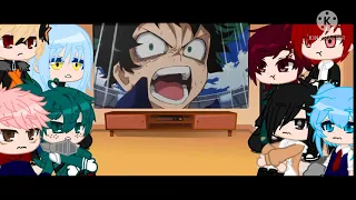 Some of my favourite anime characters reacts to eachother||Izuku and bakugo||(5/6)||Gcmv