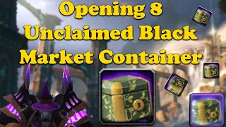 we open 8 Unclaimed Black Market Containers