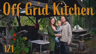 Off Grid Cooking in our Outdoor Kitchen