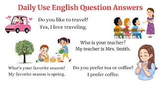 Everyday Question and answer in English |  English Speaking Practice | Fun Learning English