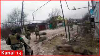 Bakhmut streets after battle - Ukrainian soldiers enter village held by Russians