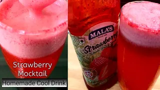 Strawberry Mocktail, Homemade Cool Drink,#Mocktails