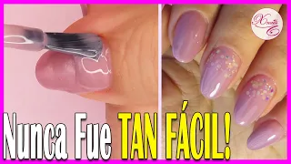 👉#15 Uñas de GEL FÁCILES con RUBBER BASE  💖 Fácil para hacer en CASA / CURSO GRATIS