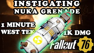 Nuka Grenade 1000+ Damage - Complete Guide - 3 Grenade West Tek Clear - Fallout 76