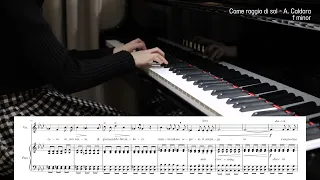 Come raggio di sol (f minor) - A. Caldara / piano accompaniment / 이탈리아 가곡 성악반주 / mr