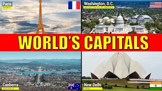 Countries and Capitals of the World -Learn Names of Capitals Cities