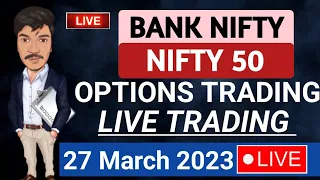 Live trading today in nifty & bank nifty Prediction | Bank Nifty live Trading 27 March 2023 | Rohitk