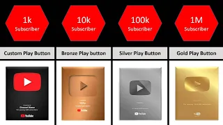 All Types YouTube Play Button, Comparison