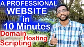 How to Make A Professional Website in Just 10 Minutes | Step by Step Tutorial 2020 | Techie SDS