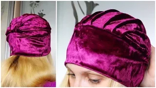 Шапка в стиле "Тюрбан" / Twisted Turban Hat Sewing Pattern