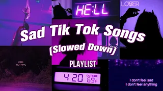 sad tiktok songs to cry (slowed songs playlist) 😞💔